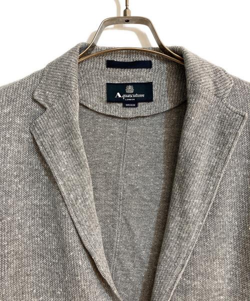 Aquascutum（アクアスキュータム）Aquascutum (アクアスキュータム) COTTON JERSY JACKET グレー サイズ:Mの古着・服飾アイテム