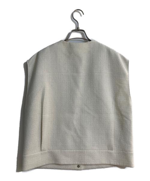 theory luxe（セオリーリュクス）theory luxe (セオリーリュクス) ツイードボクシーベスト- Chloe - Kendal Tweed ベージュ サイズ:38の古着・服飾アイテム