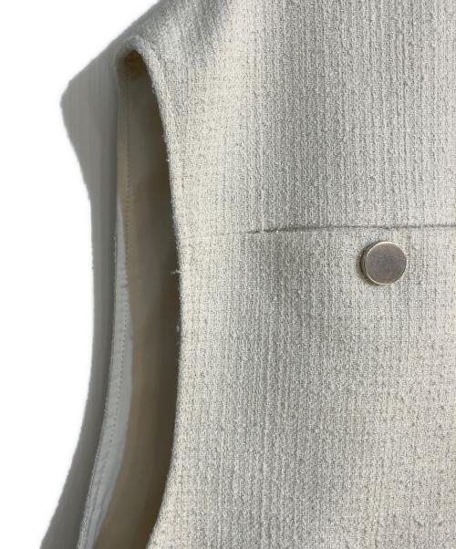 theory luxe（セオリーリュクス）theory luxe (セオリーリュクス) ツイードボクシーベスト- Chloe - Kendal Tweed ベージュ サイズ:38の古着・服飾アイテム