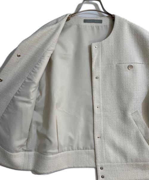 theory luxe（セオリーリュクス）theory luxe (セオリーリュクス) ツイードボクシーベスト- Chloe - Kendal Tweed ベージュ サイズ:38の古着・服飾アイテム