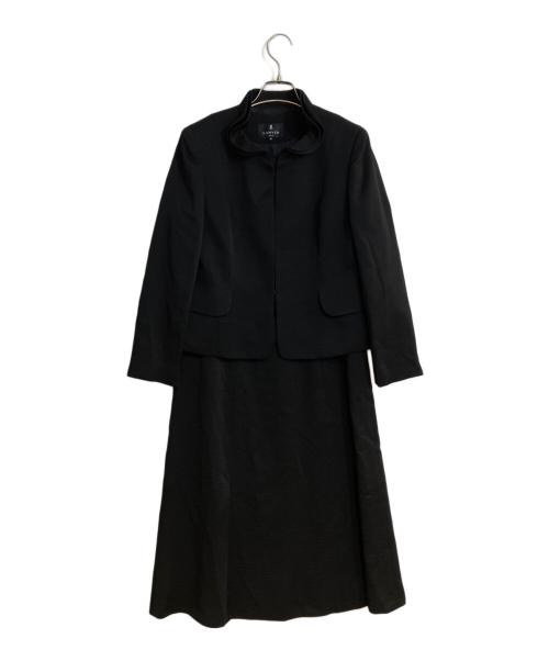 LANVIN NOIR（ランバン ノワール）LANVIN NOIR (ランバン ノワール) フォーマルワンピースセットアップスーツ ブラック サイズ:Mの古着・服飾アイテム
