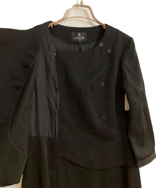 LANVIN NOIR（ランバン ノワール）LANVIN NOIR (ランバン ノワール) フォーマルワンピースセットアップスーツ ブラック サイズ:Mの古着・服飾アイテム