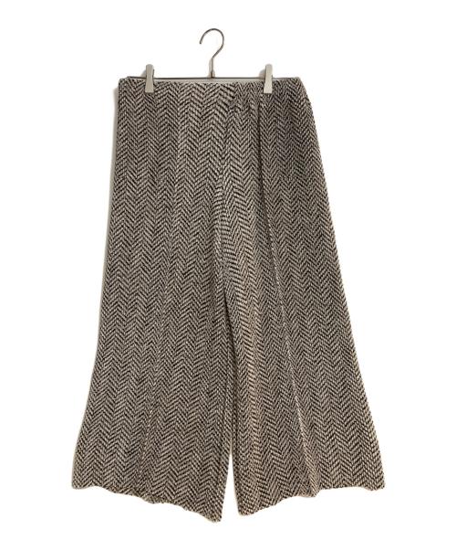 SPECCHIO（スペッチオ）SPECCHIO (スペッチオ) シャトル センターライン ストレートワイドパンツ ベージュ サイズ:40の古着・服飾アイテム