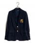 POLO RALPH LAUREN（ポロ・ラルフローレン）の古着「金釦アンコンエンブレムブレザー」｜ネイビー