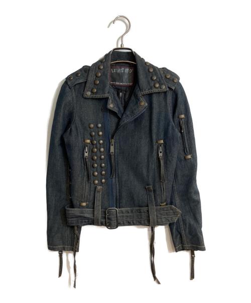 LEVI'S RED（リーバイス レッド）LEVI'S RED (リーバイス レッド) 05年 パンク期 スタッズデニムライダースジャケット インディゴ サイズ:XSの古着・服飾アイテム