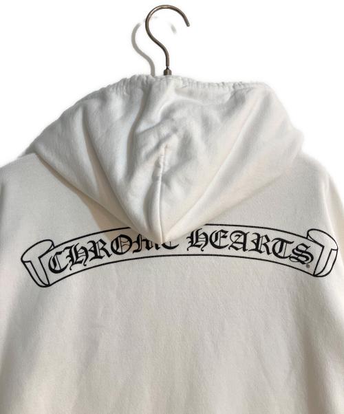 CHROME HEARTS（クロムハーツ）CHROME HEARTS (クロムハーツ) MULTCOL CEM CRS HD PLVR / マルチカラーセメタリークロスプルオーバーパーカー ホワイト サイズ:Ｌの古着・服飾アイテム