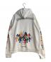 CHROME HEARTS (クロムハーツ) MULTCOL CEM CRS HD PLVR / マルチカラーセメタリークロスプルオーバーパーカー ホワイト サイズ:Ｌ：130000円