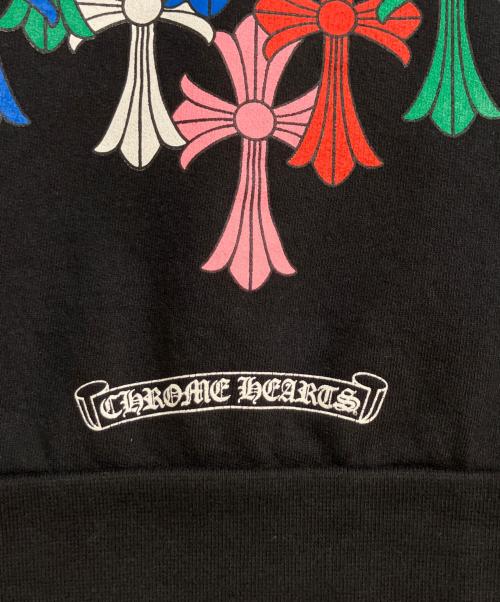 CHROME HEARTS（クロムハーツ）CHROME HEARTS (クロムハーツ) MULTCOL CEM CRS HD PLVR / マルチカラーセメタリークロスプルオーバーパーカー ブラック サイズ:Mの古着・服飾アイテム