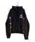 CHROME HEARTS（クロムハーツ）の古着「MULTCOL CEM CRS HD PLVR / マルチカラーセメタリークロスプルオーバーパーカー」｜ブラック