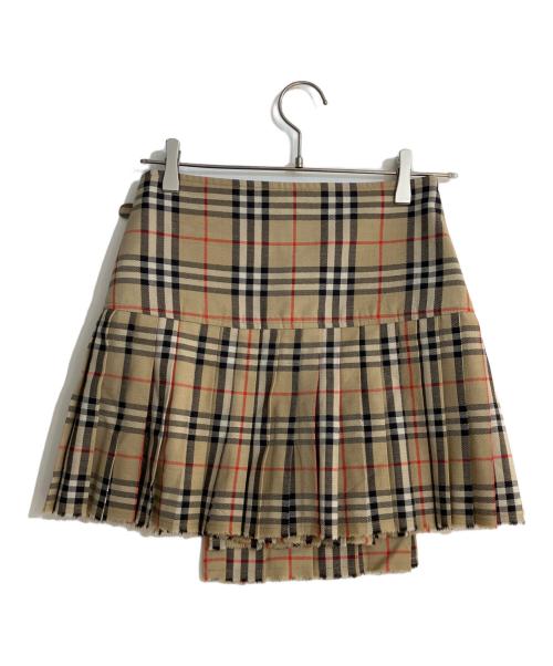 BURBERRY（バーバリー）BURBERRY (バーバリー) ヴィンテージチェック スカート ベージュ サイズ:UK 2の古着・服飾アイテム