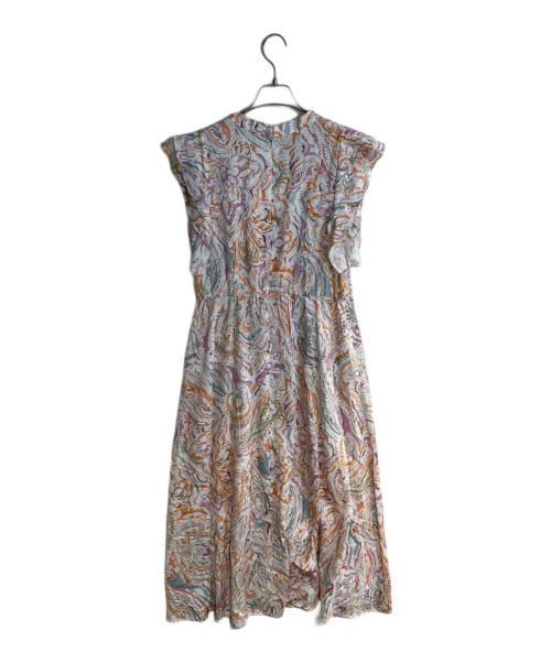 ANAYI（アナイ）ANAYI (アナイ) 26SS ペイントペイズリープリントフレア ワンピース ホワイト サイズ:40の古着・服飾アイテム