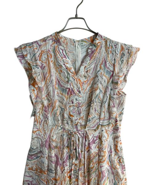 ANAYI（アナイ）ANAYI (アナイ) 26SS ペイントペイズリープリントフレア ワンピース ホワイト サイズ:40の古着・服飾アイテム