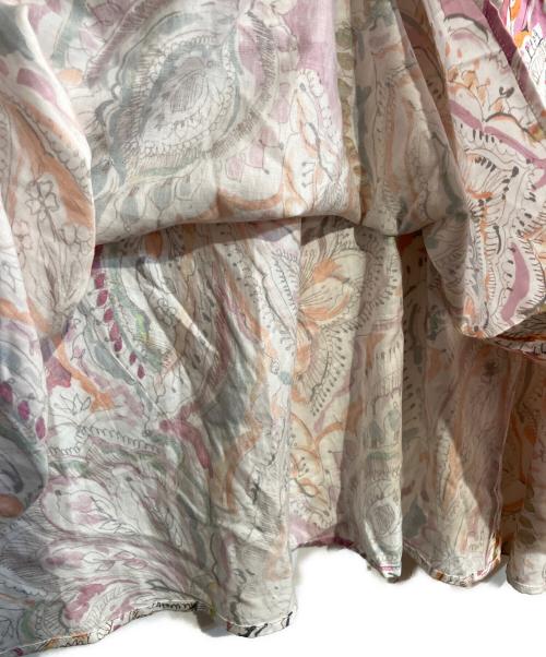 ANAYI（アナイ）ANAYI (アナイ) 26SS ペイントペイズリープリントフレア ワンピース ホワイト サイズ:40の古着・服飾アイテム