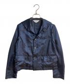 COMME des GARCONS GIRLコムデギャルソンガール）の古着「24AW ナイロンテーラードジャケット」｜ネイビー
