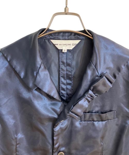 COMME des GARCONS GIRL（コムデギャルソンガール）COMME des GARCONS GIRL (コムデギャルソンガール) 24AW ナイロンテーラードジャケット ネイビー サイズ:Sの古着・服飾アイテム