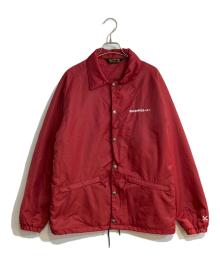 BLUCO WORK GARMENT×The Rising Sun Coffee（ブルコ ワーク ガーメント×ザライジングサンコーヒー）の古着「BOA COACH JACKET/ボアコーチジャケット」｜レッド