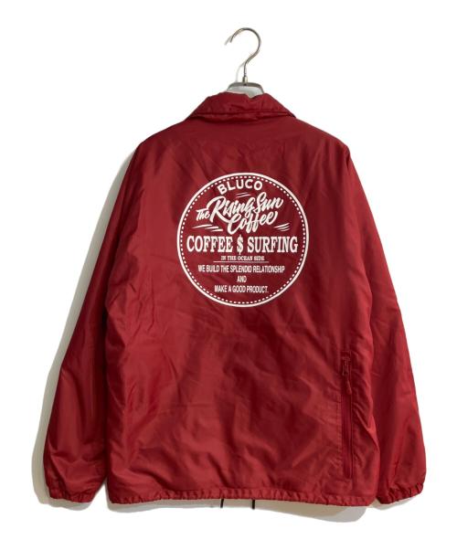 BLUCO WORK GARMENT（ブルコ ワーク ガーメント）BLUCO WORK GARMENT (ブルコ ワーク ガーメント) The Rising Sun Coffee (ザライジングサンコーヒー) BOA COACH JACKET/ボアコーチジャケット レッド サイズ:Sの古着・服飾アイテム