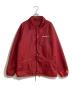 BLUCO WORK GARMENT（ブルコ ワーク ガーメント）の古着「BOA COACH JACKET/ボアコーチジャケット」｜レッド