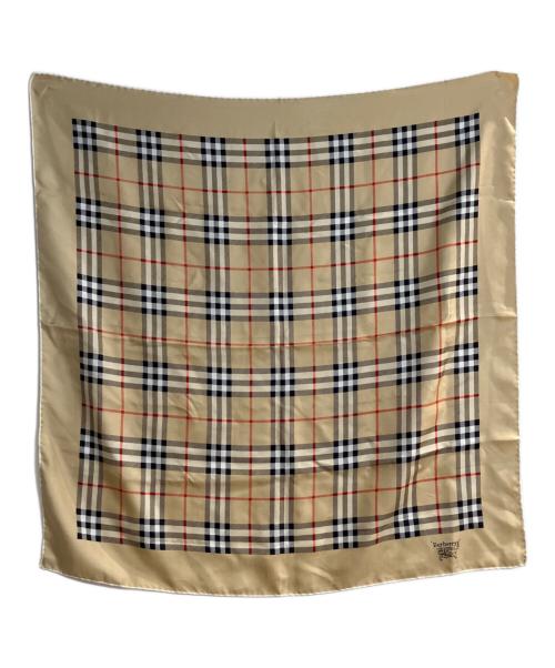Burberry's（バーバリーズ）Burberry's (バーバリーズ) ノヴァチェックシルクスカーフ ベージュの古着・服飾アイテム