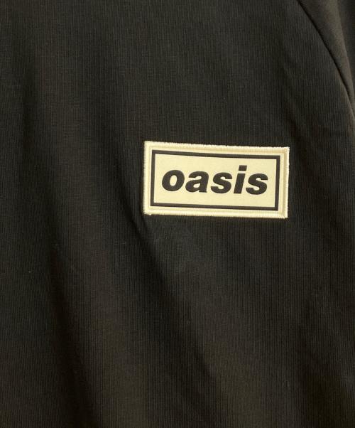 adidas（アディダス）adidas (アディダス) oasis (オアシス) ツアー スリーストライプス 長袖Tシャツ ブラック サイズ:XLの古着・服飾アイテム
