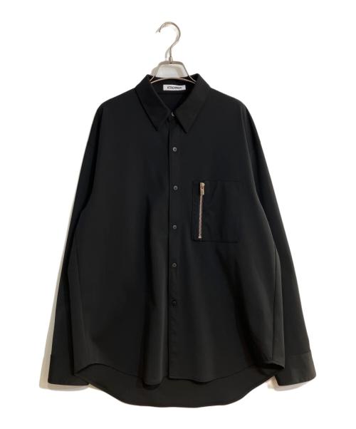 ATTACHMENT（アタッチメント）ATTACHMENT (アタッチメント) Zip Shirts/ジップシャツ ブラック サイズ:2の古着・服飾アイテム