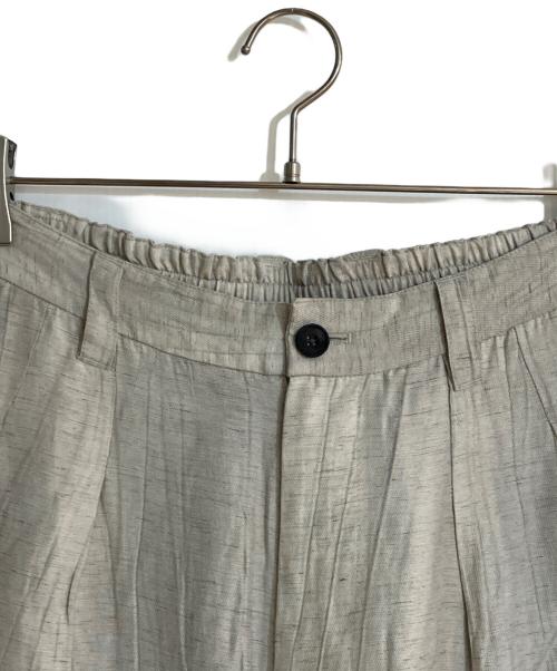 MAISON SPECIAL（メゾンスペシャル）MAISON SPECIAL (メゾンスペシャル) Sheer Linen Two-Tuck Wide Pants ベージュ サイズ:01の古着・服飾アイテム