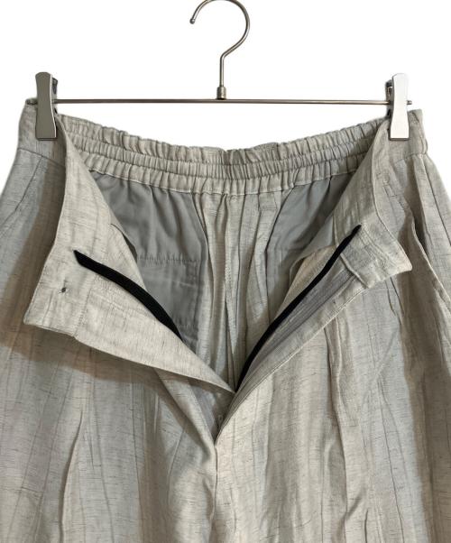 MAISON SPECIAL（メゾンスペシャル）MAISON SPECIAL (メゾンスペシャル) Sheer Linen Two-Tuck Wide Pants ベージュ サイズ:01の古着・服飾アイテム