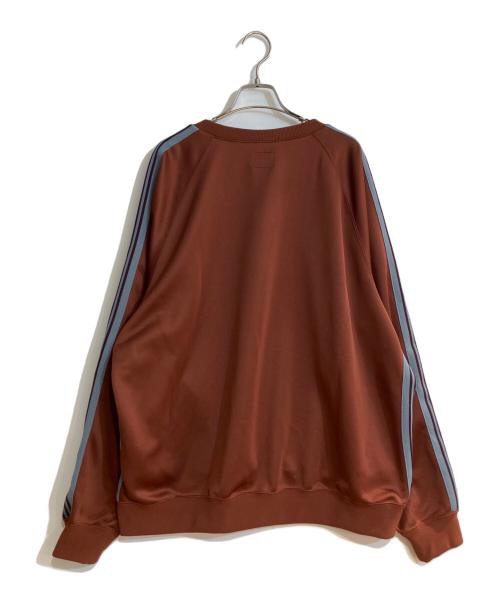 Needles（ニードルズ）Needles (ニードルズ) Track Crew Neck Shirt/トラッククルーネックシャツ ブラウン サイズ:XLの古着・服飾アイテム