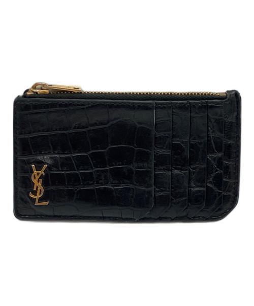 Saint Laurent Paris（サンローランパリ）Saint Laurent Paris (サンローランパリ) タイニーカサンドラ フラグメントジップカードケース ブラックの古着・服飾アイテム