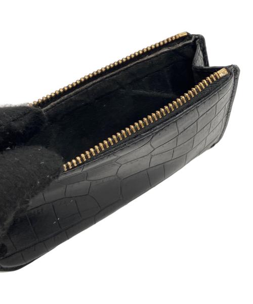 Saint Laurent Paris（サンローランパリ）Saint Laurent Paris (サンローランパリ) タイニーカサンドラ フラグメントジップカードケース ブラックの古着・服飾アイテム
