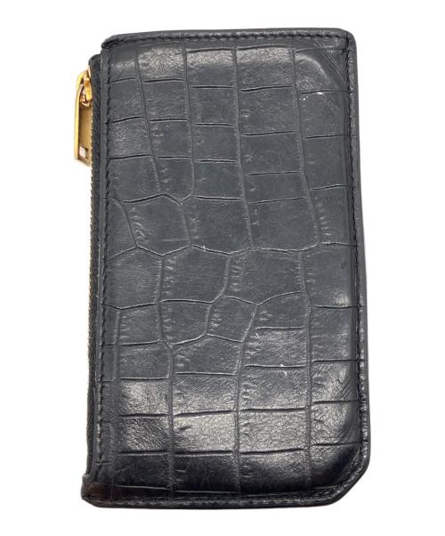 Saint Laurent Paris（サンローランパリ）Saint Laurent Paris (サンローランパリ) タイニーカサンドラ フラグメントジップカードケース ブラックの古着・服飾アイテム