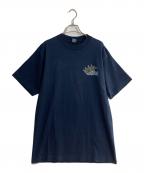 stussyステューシー）の古着「クラウンロゴtシャツ」｜ネイビー