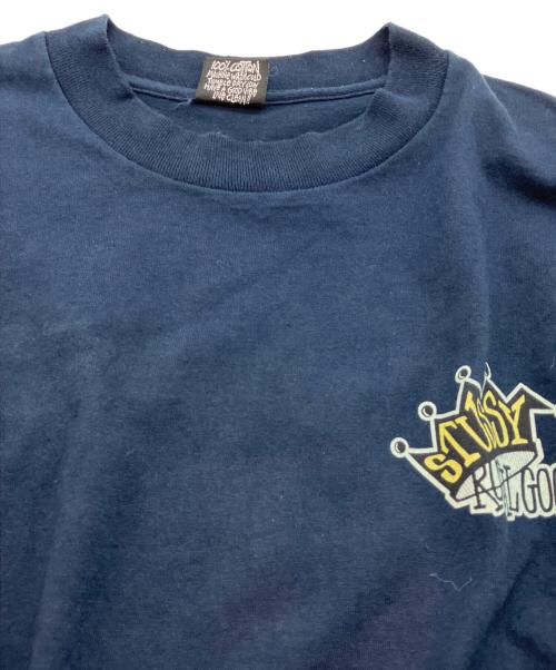 stussy（ステューシー）stussy (ステューシー) クラウンロゴtシャツ ネイビー サイズ:Lの古着・服飾アイテム