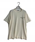 COMME des GARCONS HOMMEコムデギャルソン オム）の古着「ネップTシャツ」｜アイボリー