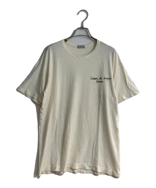 COMME des GARCONS HOMME（コムデギャルソン オム）COMME des GARCONS HOMME (コムデギャルソン オム) ネップTシャツ アイボリー サイズ:Lの古着・服飾アイテム