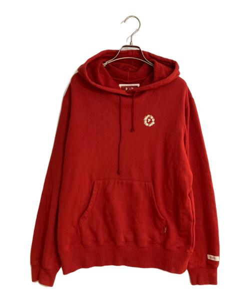 PINK HOUSE（ピンクハウス）PINK HOUSE (ピンクハウス) イチゴワッペンプルオーバーパーカー レッド サイズ:Ｌの古着・服飾アイテム