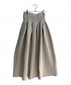 CFCLシーエフシーエル）の古着「POTTERY GLITTER SKIRT/ポタリーグリッタースカート」｜ベージュ