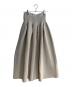 CFCL（シーエフシーエル）の古着「POTTERY GLITTER SKIRT/ポタリーグリッタースカート」｜ベージュ