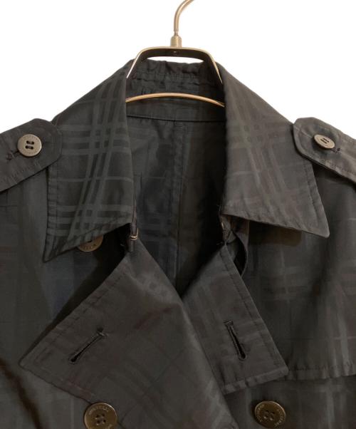 BURBERRY LONDON（バーバリーロンドン）BURBERRY LONDON (バーバリーロンドン) ノヴァチェックナイロンコート ブラック サイズ:11の古着・服飾アイテム