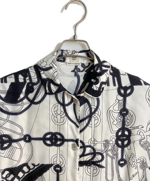 HERMES（エルメス）HERMES (エルメス) Ciquetis Tattooシャツ ホワイト サイズ:36の古着・服飾アイテム