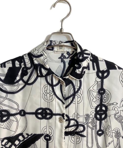 HERMES（エルメス）HERMES (エルメス) Ciquetis Tattooシャツ ホワイト サイズ:36の古着・服飾アイテム