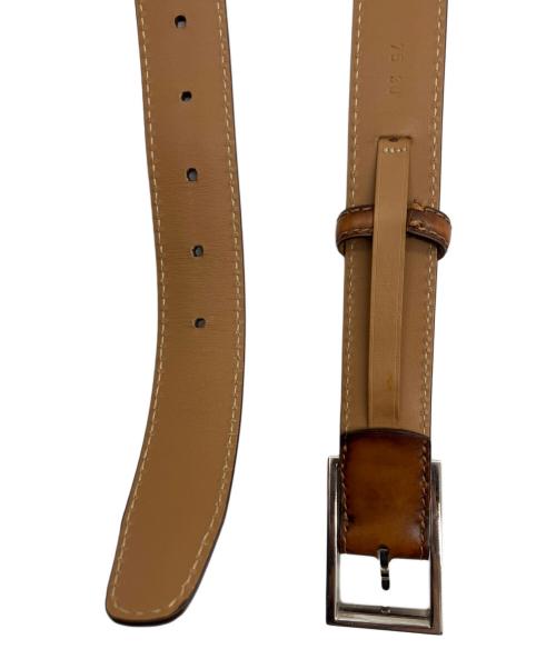 Berluti（ベルルッティ）Berluti (ベルルッティ) レザーベルト ブラウン サイズ:75 30の古着・服飾アイテム