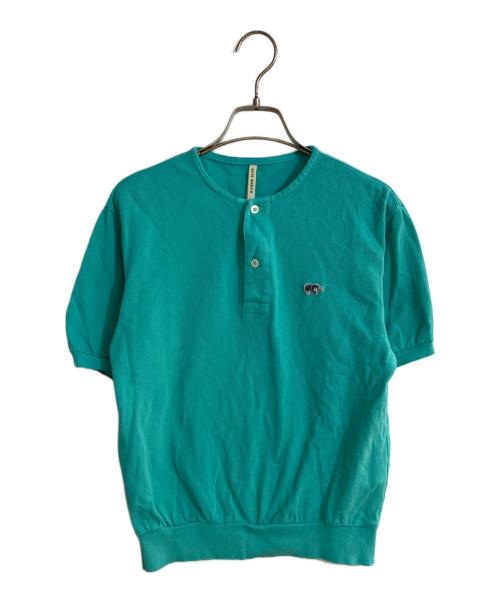 SCYEBASICS（サイベーシックス）SCYEBASICS (サイベーシックス) eclat (エクラ) 【宮崎桃代別注】ヘンリーネックポロ グリーン サイズ:36の古着・服飾アイテム