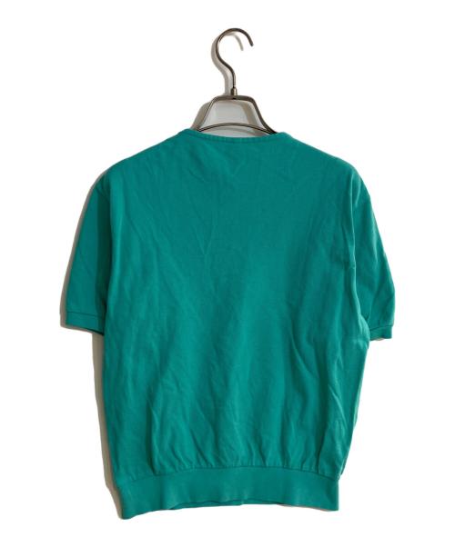SCYEBASICS（サイベーシックス）SCYEBASICS (サイベーシックス) eclat (エクラ) 【宮崎桃代別注】ヘンリーネックポロ グリーン サイズ:36の古着・服飾アイテム