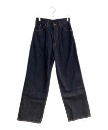 Hysteric Glamour（ヒステリックグラマー）の古着「1タックワイドデニムパンツ」｜ネイビー