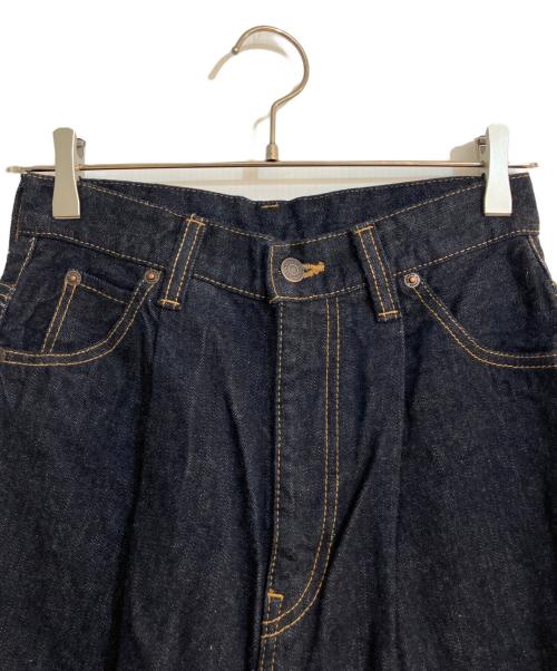 Hysteric Glamour（ヒステリックグラマー）Hysteric Glamour (ヒステリックグラマー) 1タックワイドデニムパンツ ネイビー サイズ:W26 未使用品の古着・服飾アイテム