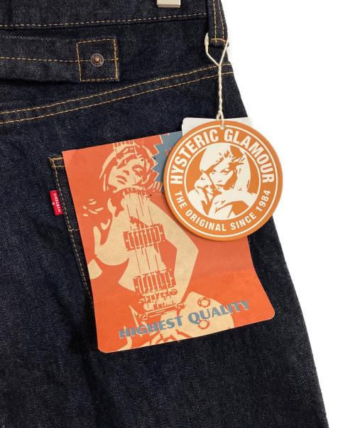 Hysteric Glamour（ヒステリックグラマー）Hysteric Glamour (ヒステリックグラマー) 1タックワイドデニムパンツ ネイビー サイズ:W26 未使用品の古着・服飾アイテム