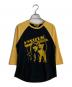 Hysteric Glamour（ヒステリックグラマー）の古着「HYSTERIC WOMAN CAT 七分袖Tシャツ/」｜ブラック×イエロー