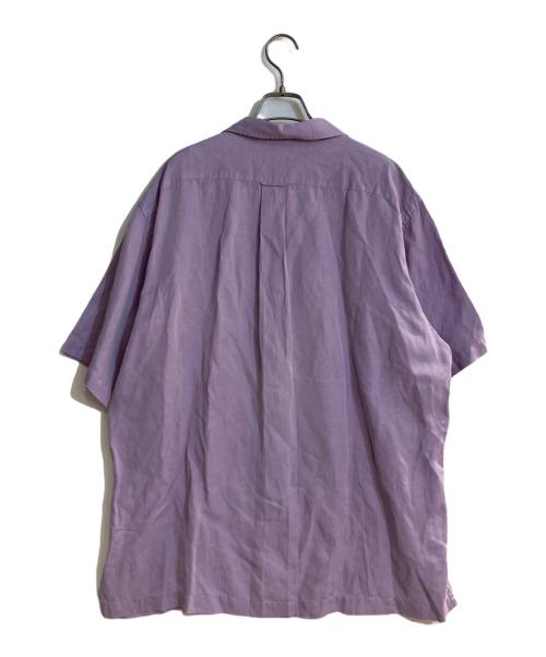 POLO RALPH LAUREN（ポロ・ラルフローレン）POLO RALPH LAUREN (ポロ・ラルフローレン) Caldwell シルクリネンオープンカラーシャツ パープル サイズ:Ｌの古着・服飾アイテム
