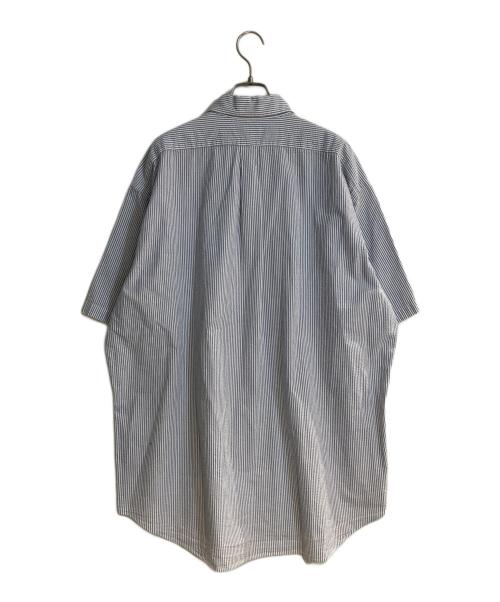 POLO RALPH LAUREN（ポロ・ラルフローレン）POLO RALPH LAUREN (ポロ・ラルフローレン) BLAKEシアサッカー半袖ボタンダウンシャツ ブルー サイズ:XLの古着・服飾アイテム